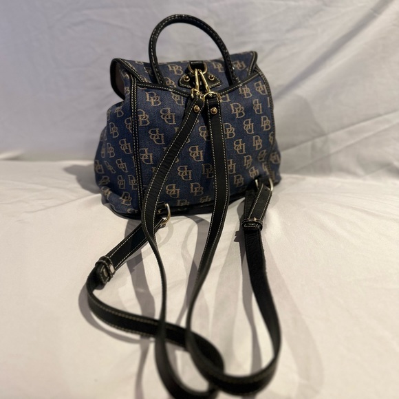 Signature Canvas Dooney & Bourke - Backpack - Blue Fabric Denim - Picture 11 of 15